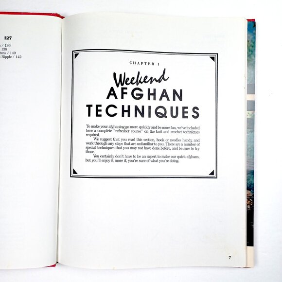 Weekend Afghans Jean Leinhauser Rita Weiss 144 Pgs 16 Pgs Full Color Index Vtg - Picture 6 of 16